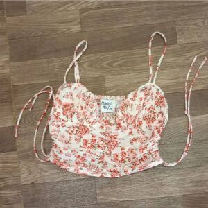 Princess Polly short sleeveless, crop  top. Size 6